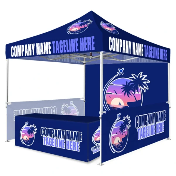10x10ft Canopy Tent Complete Show Package