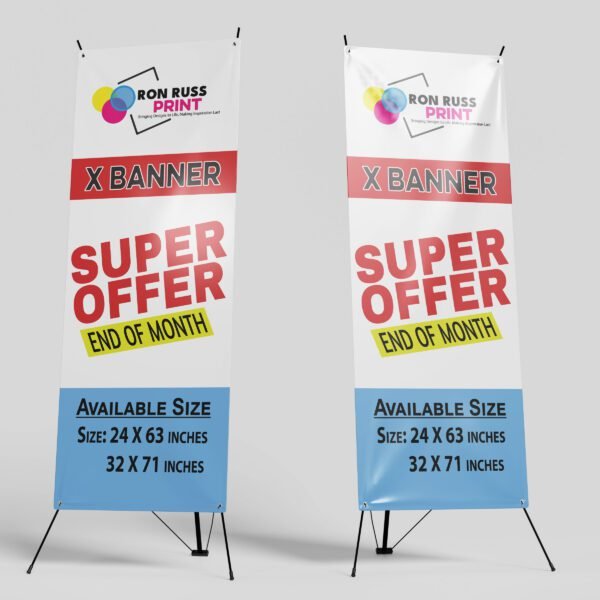 Custom X Stand Banner - Your Own Customize Print