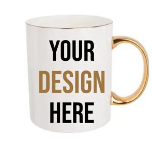 Custom Gold Accent Ceramic Mug