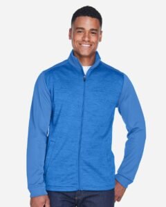 Men's Newbury Color block Mélange Fleece Full-Zip jacket - DG796