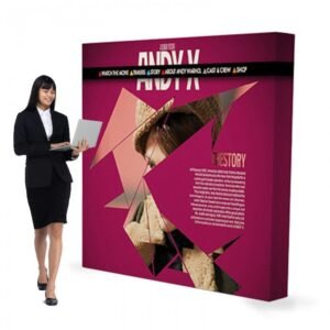 8 Feet Pop up Fabric Display (Straight)