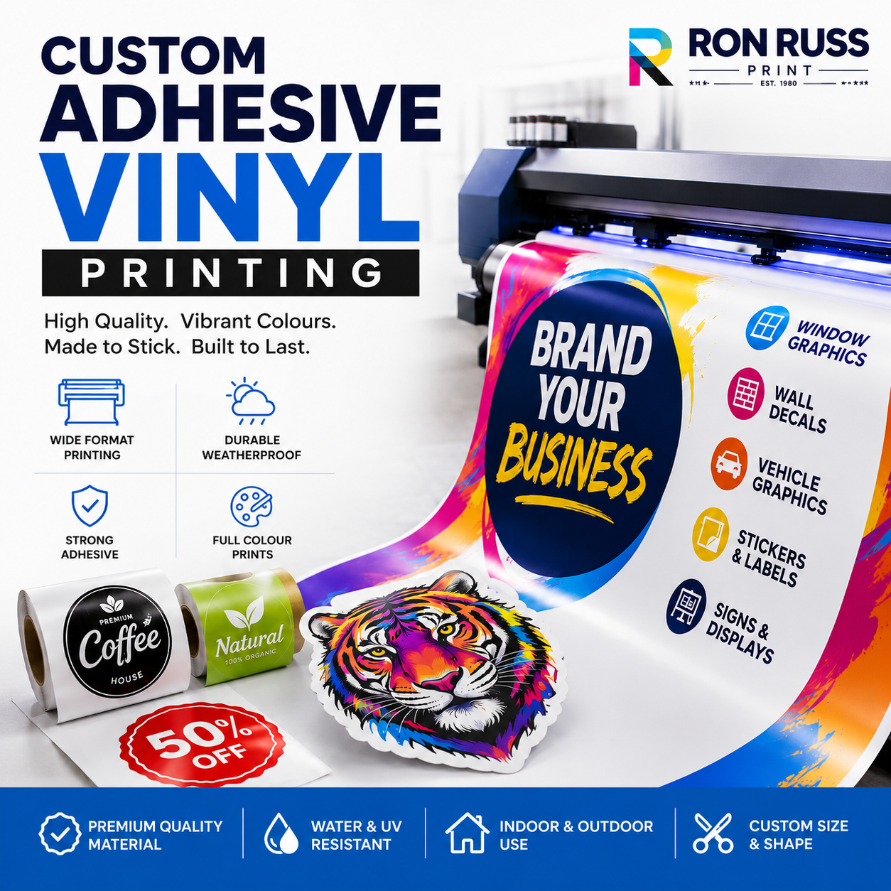 adhesive vinyl printing