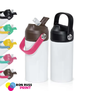12oz Kids Water Bottle Tumbler with Strap Handle