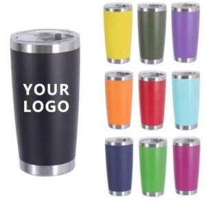 Customize Tumbler Laser Engrave Logo Insulated Stainless Steel 20oz