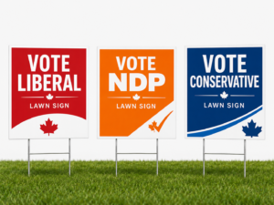election lawn sign