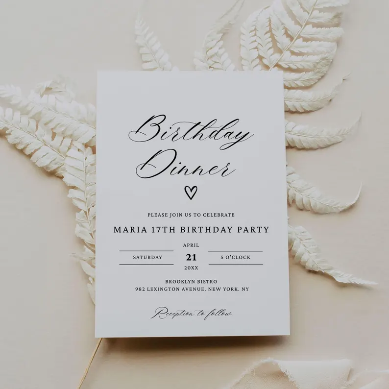 birthday invitations