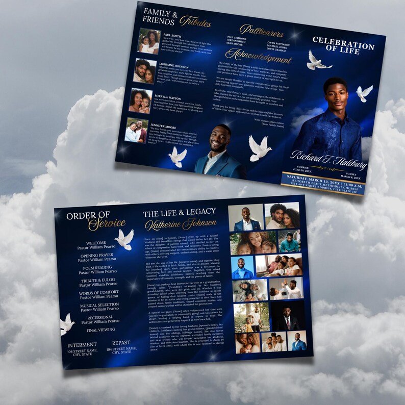 funeral service programs