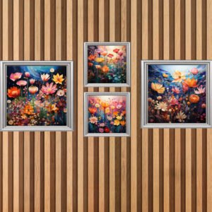Flower Galaxy Wall Poster - Ready Printed Posters
