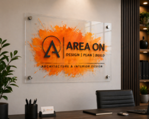 reception acrylic signs