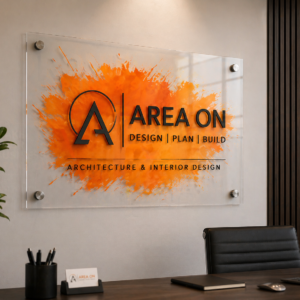 reception acrylic signs