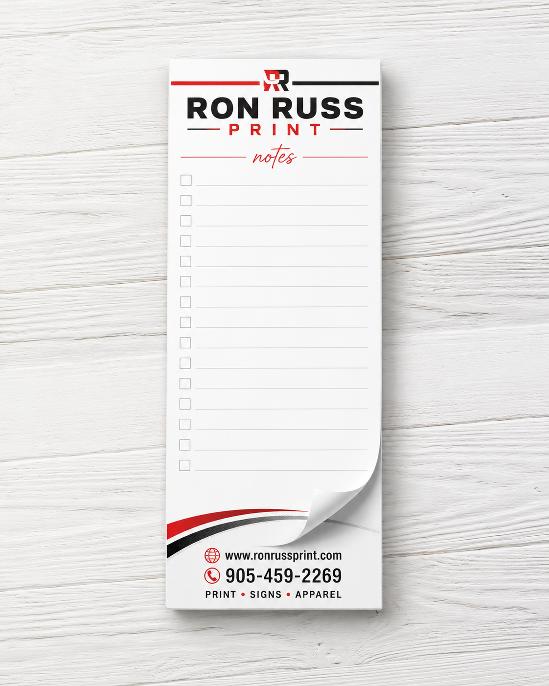Realtors Note pad Printing