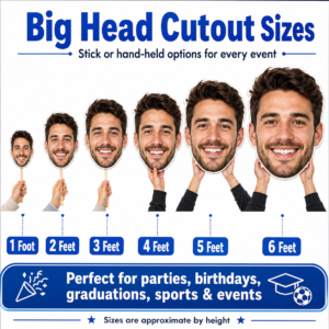 Big Head Cut Out Ron Russ Print