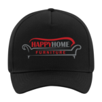 Baseball cap digitally printed with a custom business logo