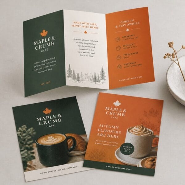 Tri-fold brochure and printed flyers