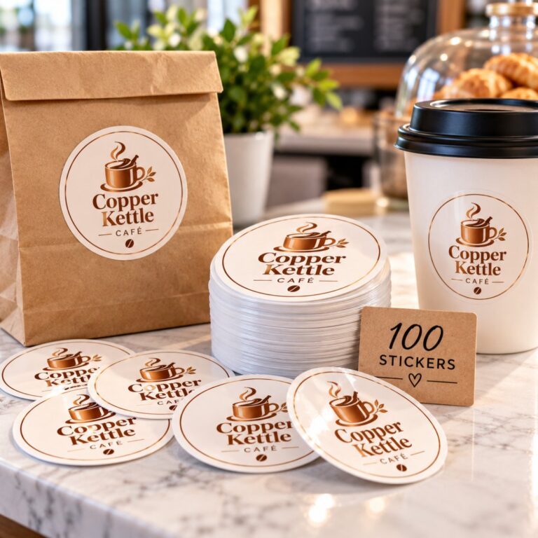 Custom die-cut stickers printed in Brampton