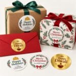 Custom Christmas & Holiday Stickers printed in Brampton by Ron Russ Print