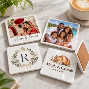 Custom Photo Coasters (Set of 4) by Ron Russ Print Brampton