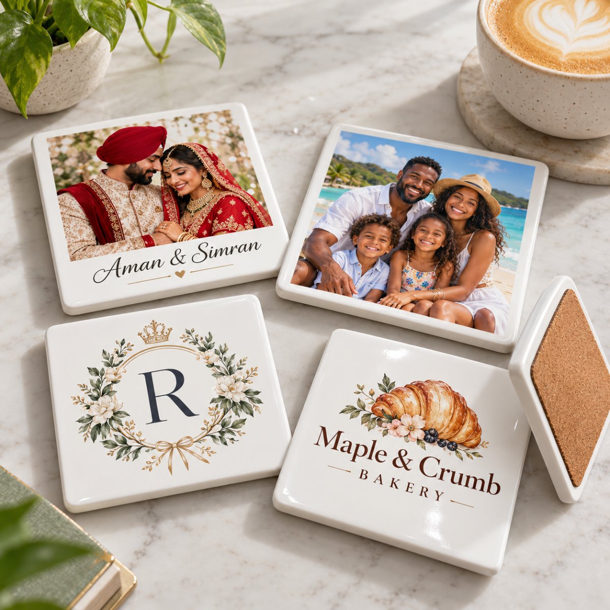 Custom Photo Coasters (Set of 4) by Ron Russ Print Brampton
