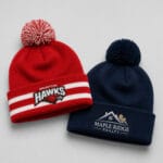 Custom embroidered pom pom beanie – Ron Russ Print Brampton