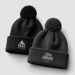 Custom embroidered pom pom cuff toque – Ron Russ Print Brampton