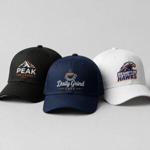 Custom printed logo baseball caps