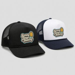 Custom retro foam trucker caps – Ron Russ Print Brampton