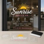 Custom vinyl window decals – Ron Russ Print Brampton