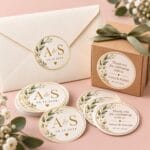 Custom Wedding Stickers printed in Brampton by Ron Russ Print