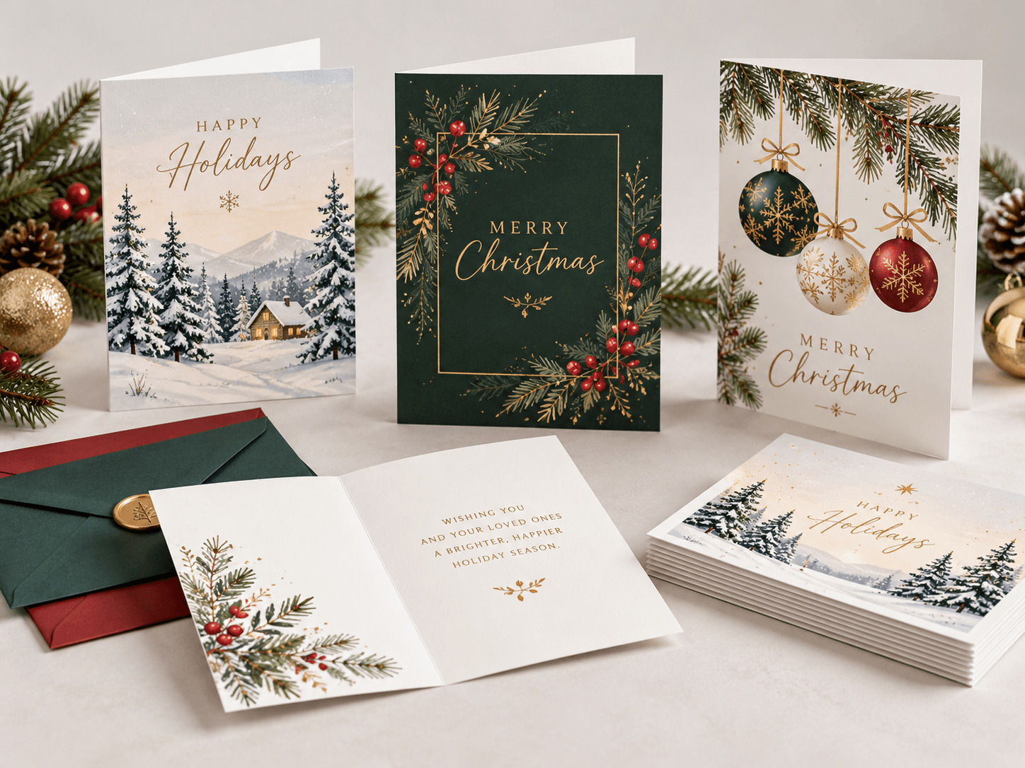 Custom Christmas cards printed in Brampton