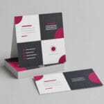 Folded business cards printed in Brampton