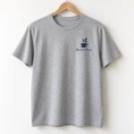 Premium soft ring spun t-shirt with an embroidered style left chest cafe logo