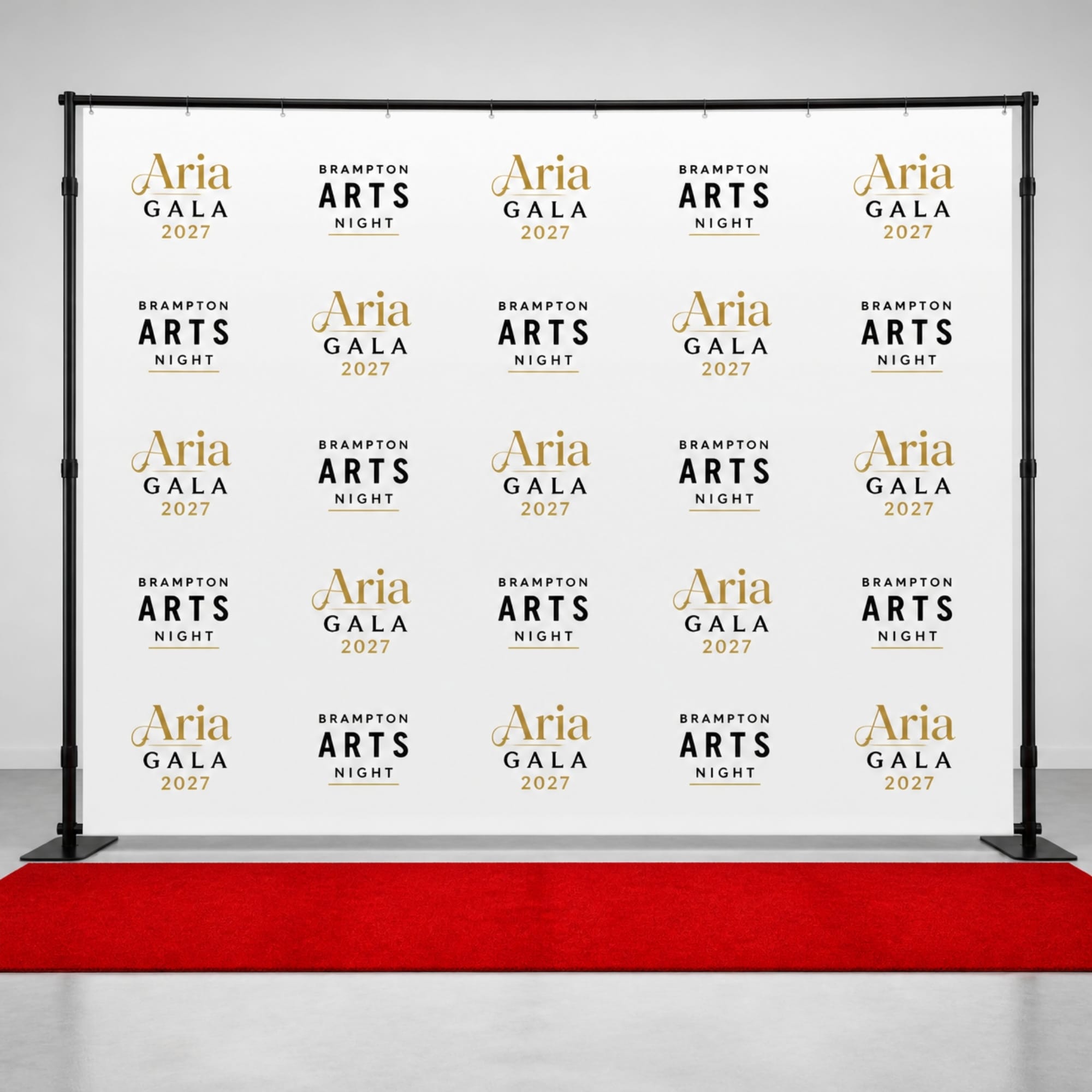 Step and repeat backdrop banner