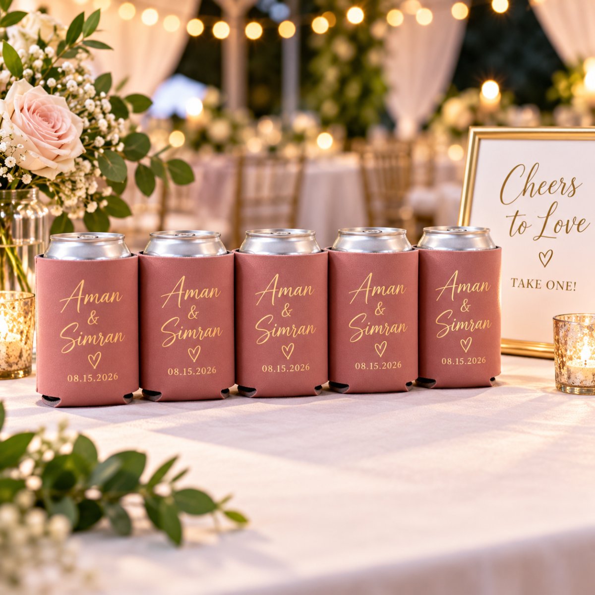 Wedding Can Coolers by Ron Russ Print Brampton