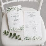 Printed wedding ceremony programs