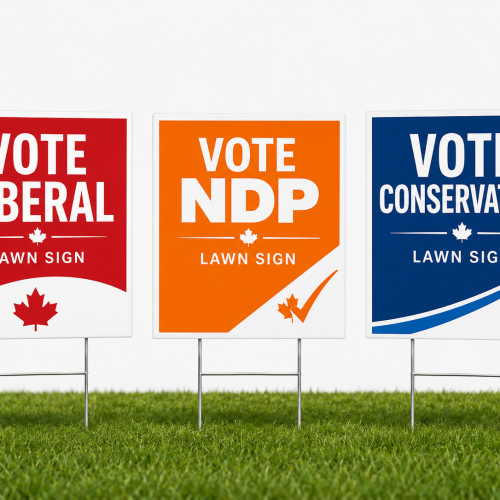 election lawn sign